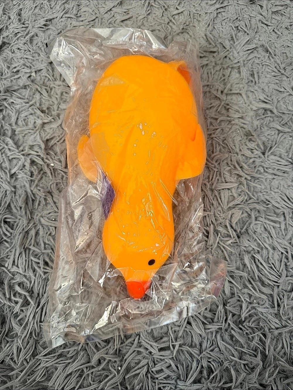 Playright Jumbo Stretchy Duck Orange Plush Toy